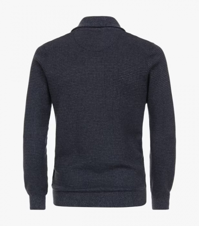 Pulover troyer bumbac barbati CASA MODA structurat bleumarin [2]