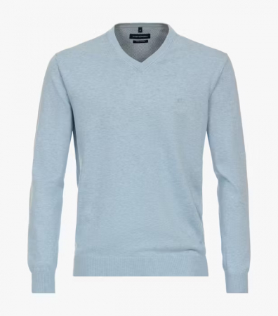 Pulovere - Pulover anchior bumbac Pima barbati CASA MODA 004430 bleu