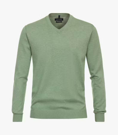 Pulovere - Pulover anchior bumbac Pima barbati CASA MODA 004430 vernil