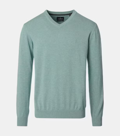 Pulovere - Pulover anchior bumbac Pima barbati CASA MODA 004430 verde deschis