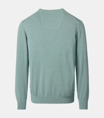 Pulover anchior bumbac Pima barbati CASA MODA 004430 verde deschis [1]
