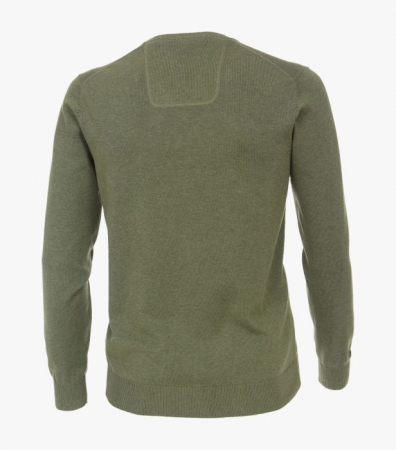 Pulover anchior bumbac Pima barbati CASA MODA 004430 verde trifoi [1]