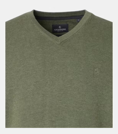 Pulover anchior bumbac Pima barbati CASA MODA 004430 verde [2]