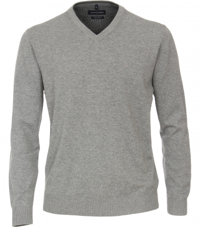 pulover cu anchior - Pulover anchior bumbac Pima barbati CASA MODA 004430 argintiu