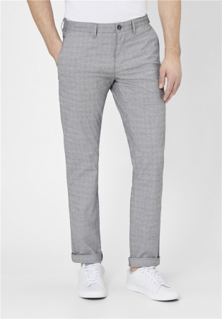 Pantaloni chino subtiri barbati REDPOINT Jasper Slim gri [1]