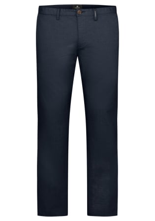 pantaloni chino - Pantaloni subtiri chino bumbac barbati REDPOINT Jasper bleumarin
