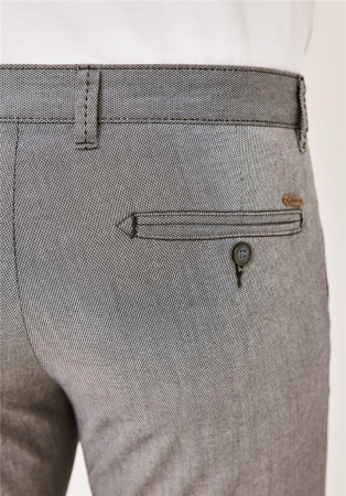 Pantaloni chino bumbac barbati REDPOINT Jasper Slim bej [5]