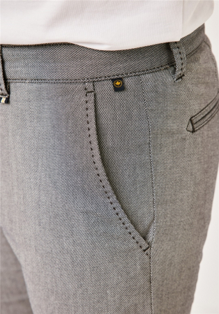 Pantaloni chino bumbac barbati REDPOINT Jasper Slim bej [4]