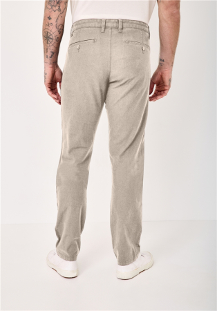 Pantaloni chino bumbac/in barbati REDPOINT Jasper bej [2]