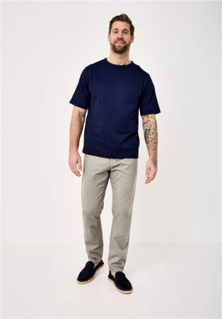 Pantaloni chino subtiri barbati REDPOINT Jasper Slim bej [3]