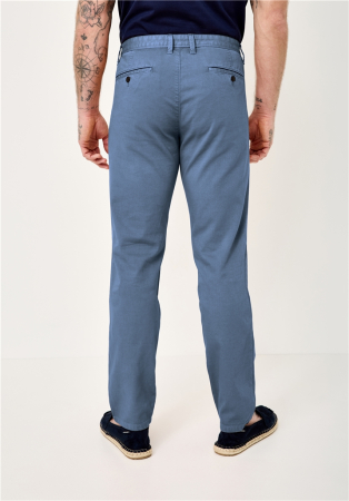 Pantaloni chino subtiri barbati REDPOINT Jasper Slim albastru deschis [2]