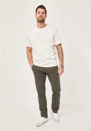 Pantaloni chino bumbac barbati REDPOINT Modern Jasper oliv [2]