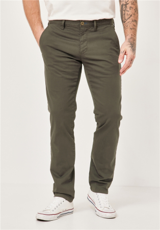 Pantaloni chino bumbac barbati REDPOINT Modern Jasper oliv [3]
