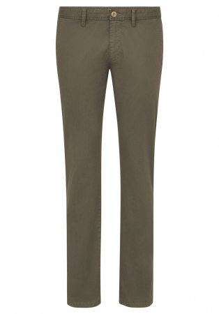 pantaloni chino - Pantaloni chino bumbac barbati REDPOINT Modern Jasper oliv