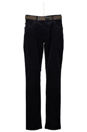 pantaloni 5 buzunare - Pantaloni velur 5buzunare bumbac barbati REDPOINT Milton bleumarin