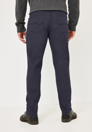 Pantaloni 5 buzunare bumbac barbati REDPOINT Milton beumarin pepit [3]