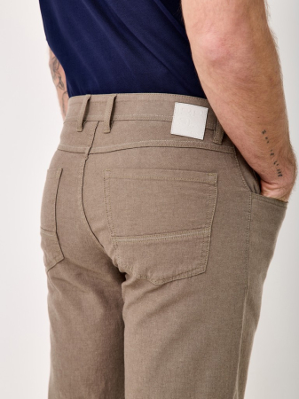 Pantaloni bumbac/in 5 buzunare barbati REDPOINT Milton bej [6]