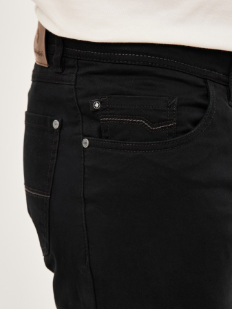 Pantaloni 5 buzunare bumbac barbati REDPOINT Montreal negru [5]
