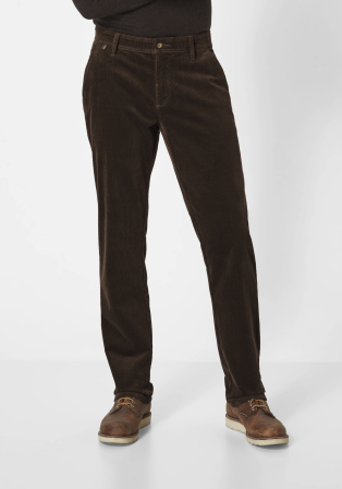 Pantaloni catifea velur bumbac REDPOINT Odessa maro [2]