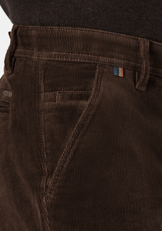 Pantaloni catifea velur bumbac REDPOINT Odessa maro [4]