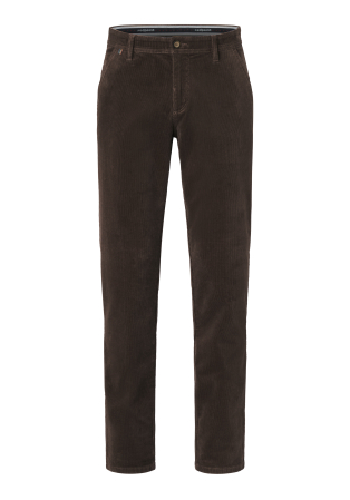 pantaloni chino - Pantaloni catifea velur bumbac REDPOINT Odessa maro