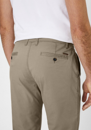 Pantaloni chino subtiri bumbac REDPOINT Odessa bej [4]