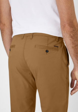 Pantaloni chino subtiri bumbac REDPOINT Odessa camel [4]
