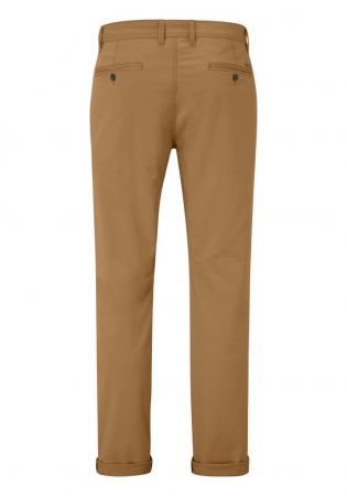 Pantaloni chino subtiri bumbac REDPOINT Odessa camel [6]