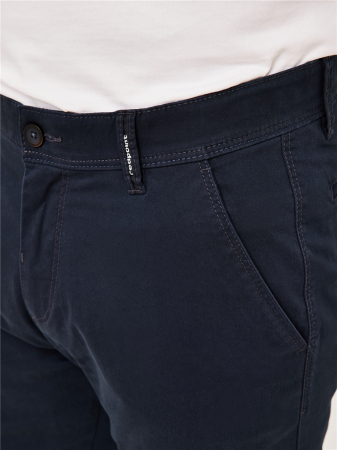 Pantaloni chino barbati REDPOINT Odessa  Modern bleumarin [5]
