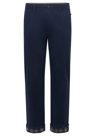 pantaloni chino - Pantaloni termici bumbac chino barbati REDPOINT Odessa Thermo bleumarin