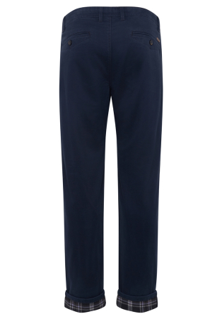 Pantaloni termici bumbac chino barbati REDPOINT Odessa Thermo bleumarin [2]