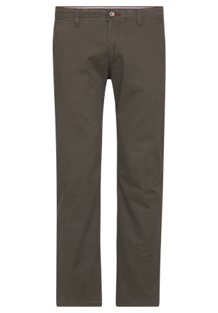 pantaloni chino - Pantaloni termici bumbac chino barbati REDPOINT Odessa Thermo oliv inchis