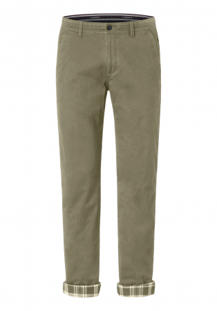 pantaloni chino - Pantaloni caldurosi bumbac barbati REDPOINT Odessa Thermo oliv