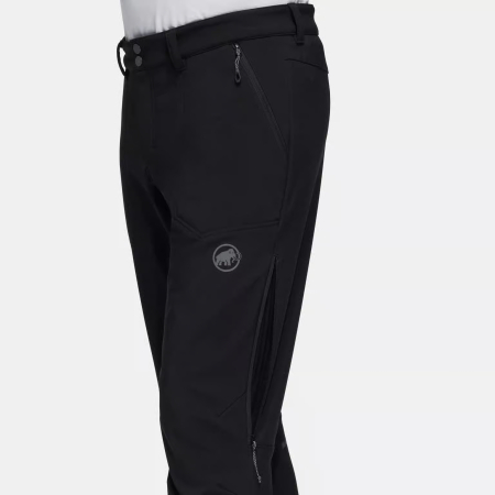 Pantaloni iarna softshell barbati MAMMUT Runbold negru [3]