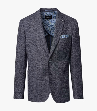 Costume - Sacou semi-captusit barbati VENTI bleumarin pepit