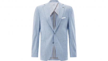 sacouri - Sacou in barbati CARL GROSS Modern Tebbo bleu dungulite