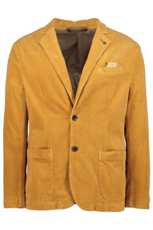 sacouri - Sacou velur bumbac barbati S4 Paris auriu