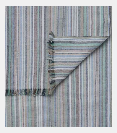 Esarfa subtire bumbac barbati CASA MODA verde/albastru dungulite [1]