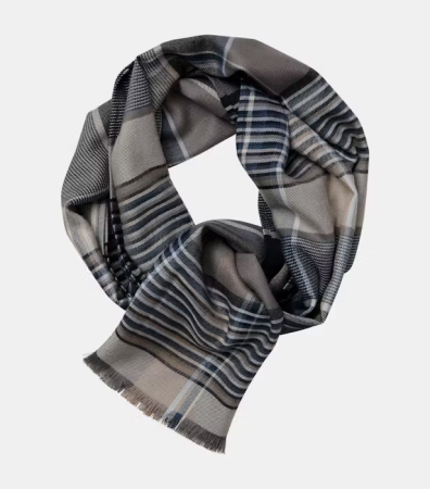 esarfe fulare manusi - Esarfa barbati CASA MODA bej carouri