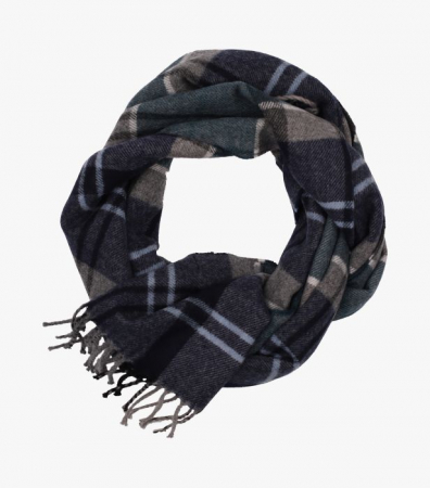 Accesorii - Fular barbati CASA MODA carouri turcoaz/bleumarin