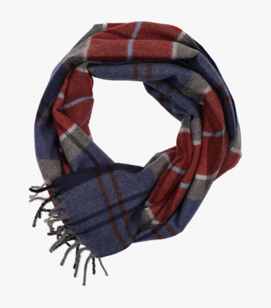 Accesorii - Fular barbati CASA MODA carouri caramiziu/albastru