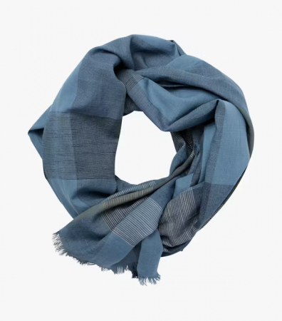 Accesorii - Esarfa subtire bumbac CASA MODA turcoaz carouri
