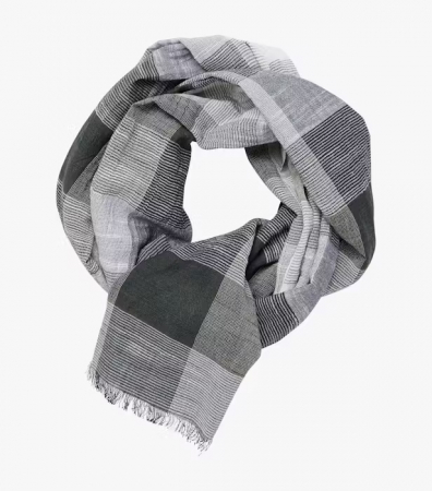 Accesorii - Esarfa subtire bumbac CASA MODA verde carouri