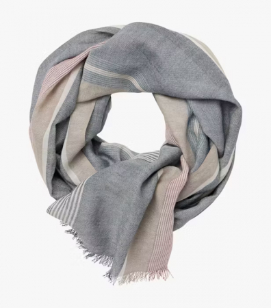 Accesorii - Esarfa subtire bumbac CASA MODA rosu/albastru dungi