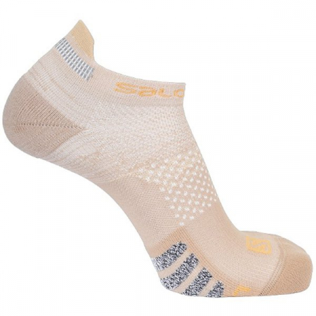 sosete sport - Sosete alergare unisex SALOMON PREDICT LOW DX+SX bej