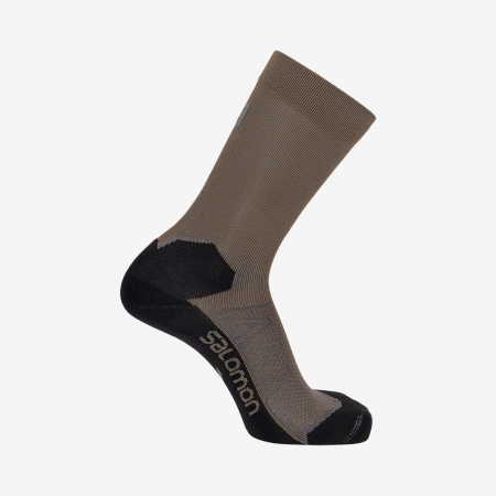 Outdoor - Sosete multisport unisex SALOMON SPEEDCROSS CREW DX+SX negru/maro