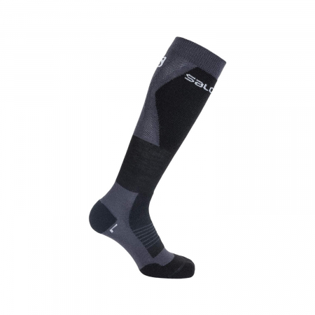 Outdoor - Sosete schi copii SALOMON S/MAX JR DX+SX negru/gri