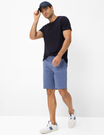Pantaloni scurti bermuda bumbac/lyocell barbati BRAX BOZEN B albastru [3]