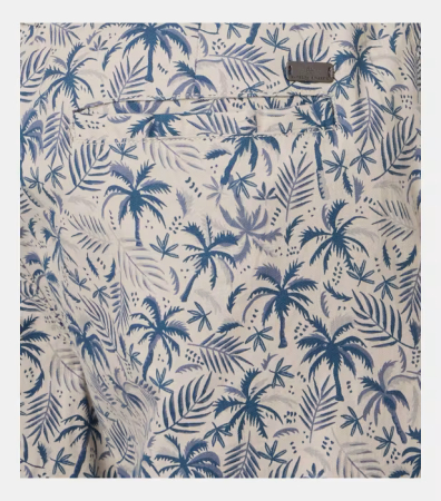 Pantaloni in/bumbac chino scurti bermuda barbati CASA MODA bej palmieri [3]