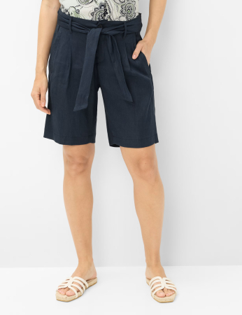 Pantaloni scurti in/bumbac femei BRAX MAINE B bleumarin [5]